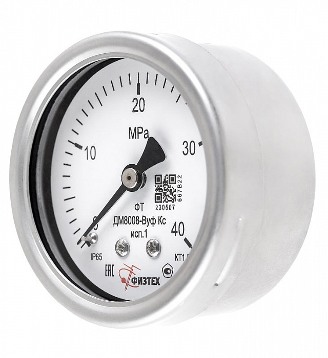 Вакуумметры, мановакуумметры, манометры коррозионностойкие ДВ8008-ВУф Кс, ДА8008-ВУф Кс, ДМ8008-ВУф Кс исп 1 Без заполнения - 4