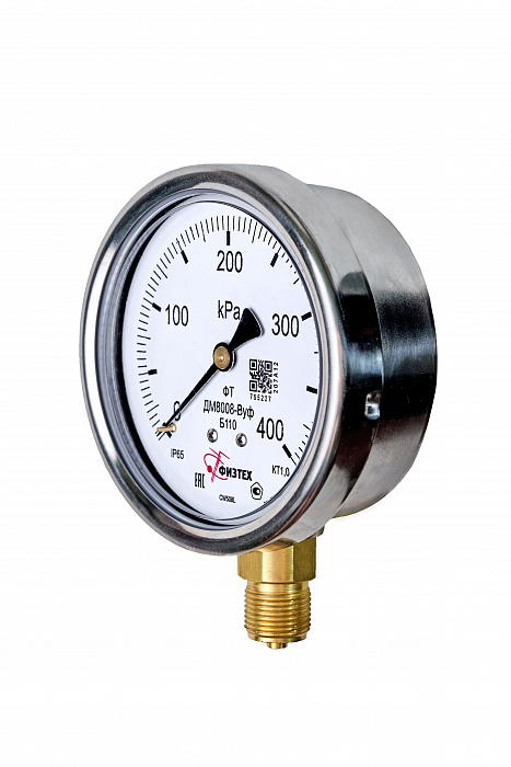 Вакуумметры, мановакуумметры, манометры виброустойчивые ДВ8008-ВУф, ДА8008-ВУф, ДМ8008-ВУф Б110 - 2